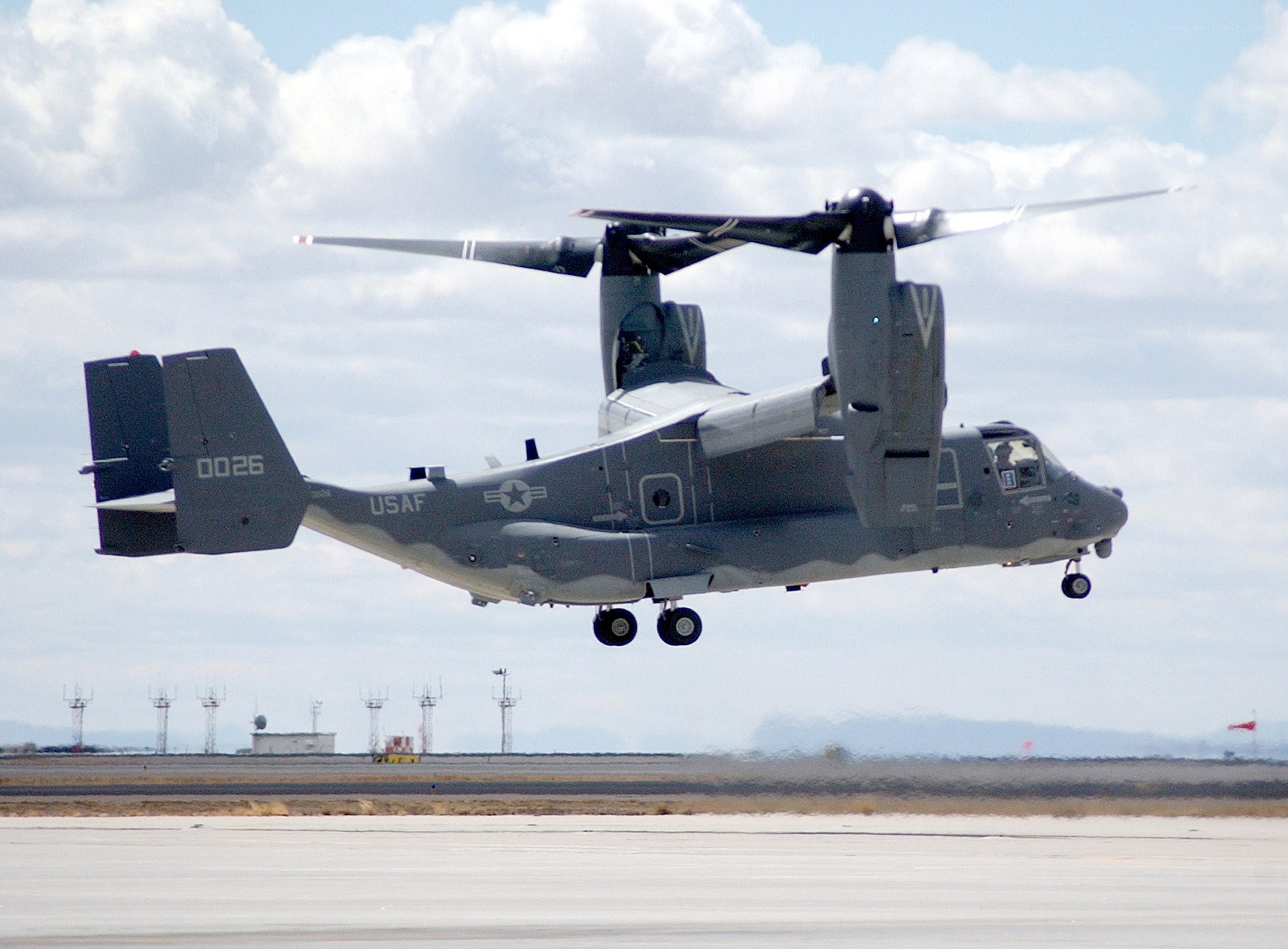 US Air Force Osprey in flight