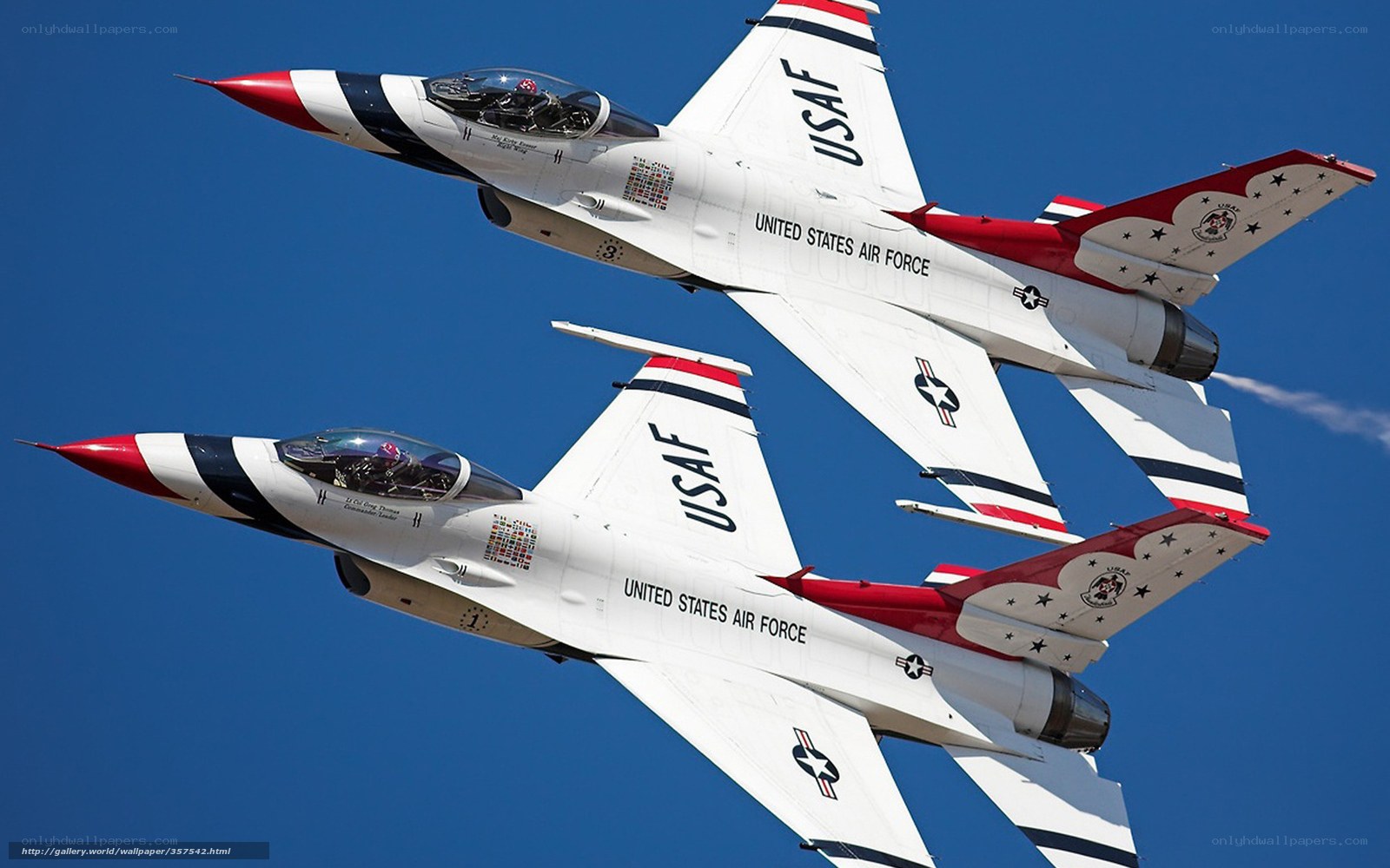 US Air Force Thunderbirds jets