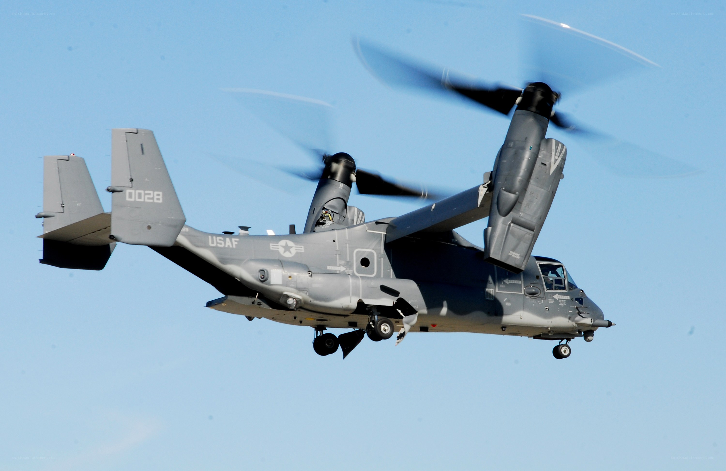 US Air Force tiltrotor aircraft