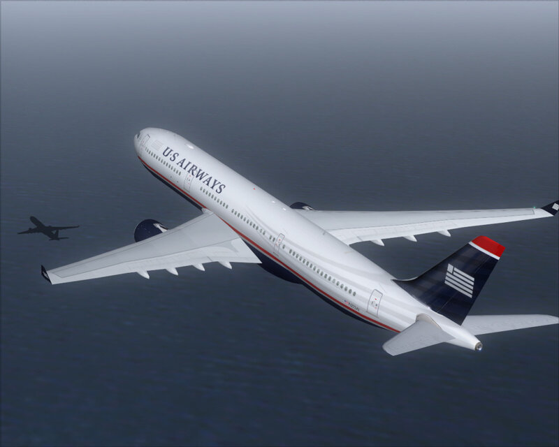 Us Airways Airplane — White