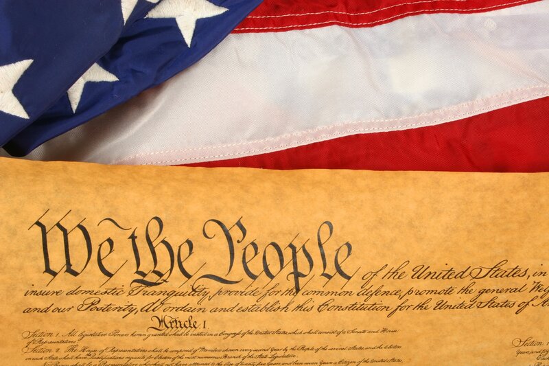 Us Constitution Document — Blue