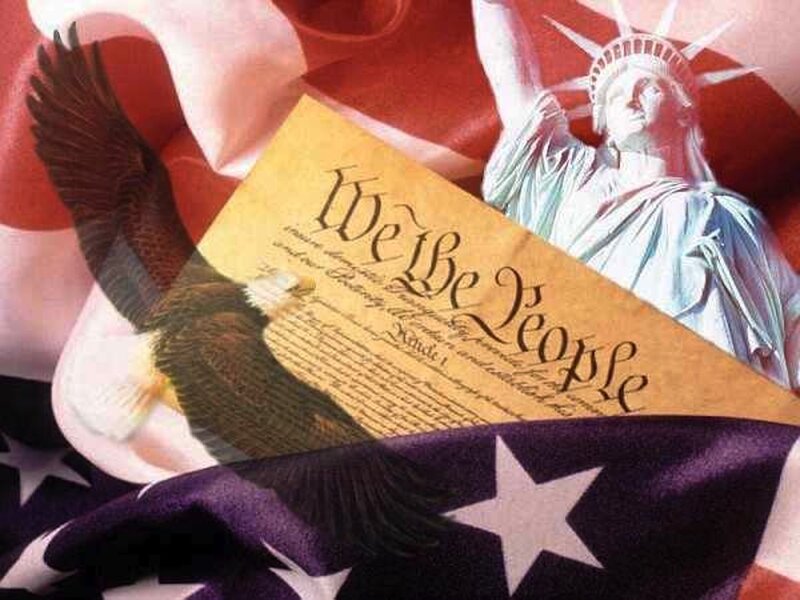 Us Constitution Document — Red