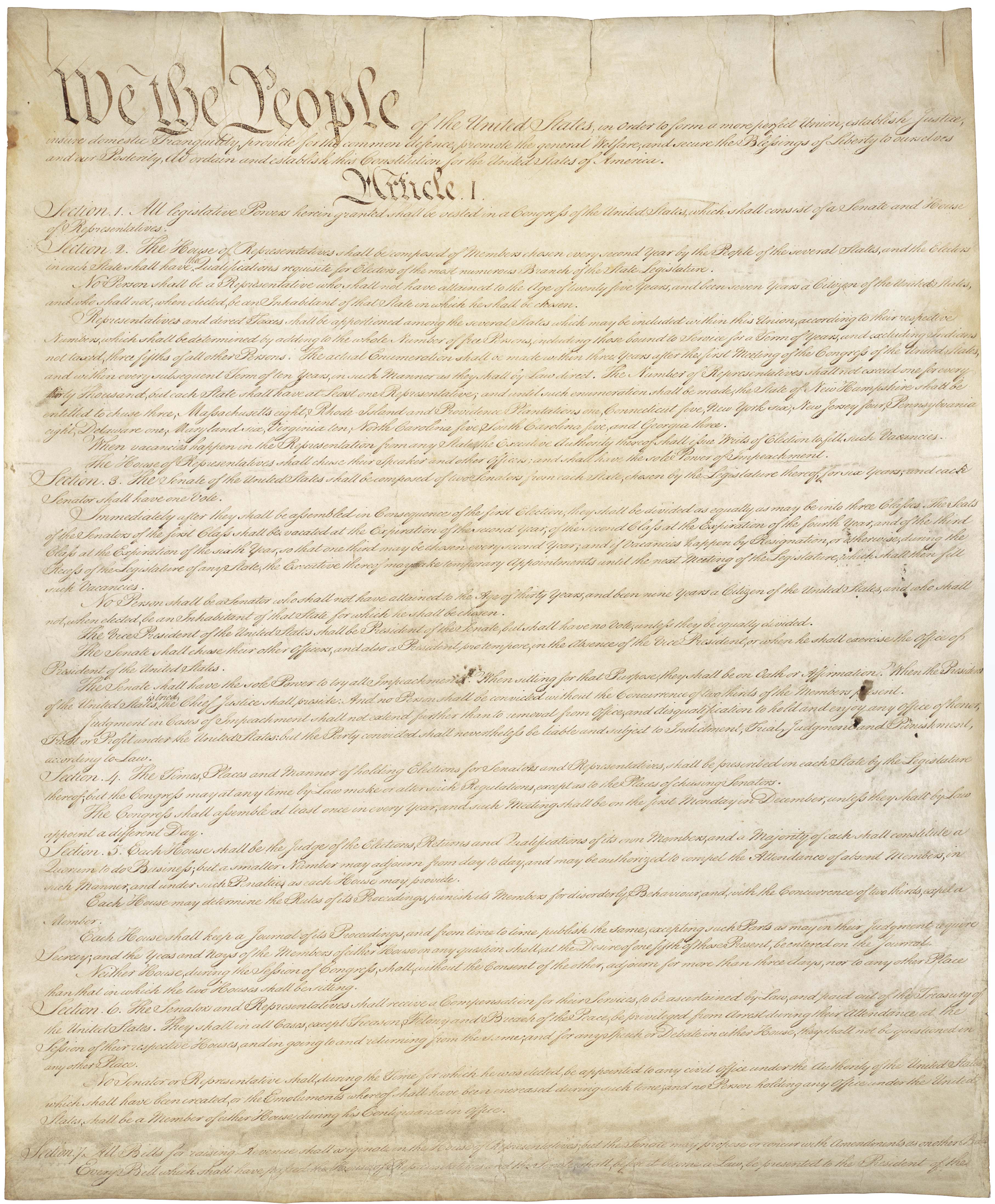 us constitution document