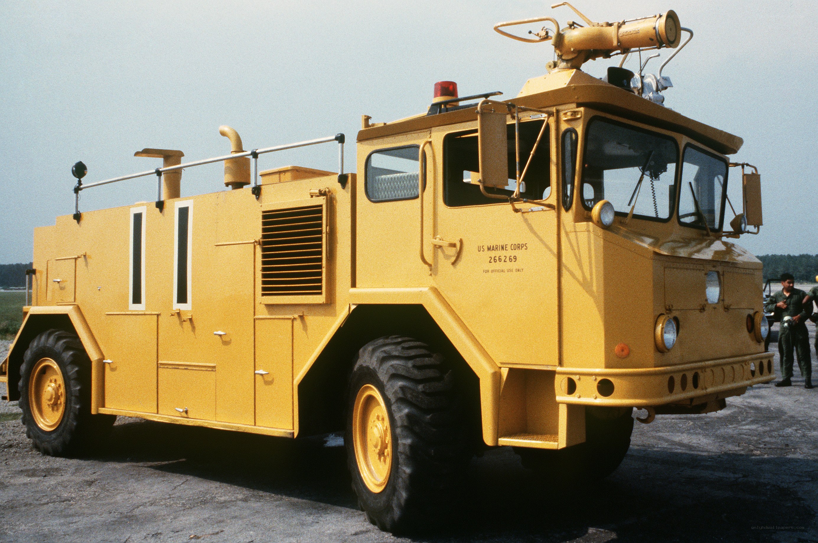 US Marine Corps fire truck