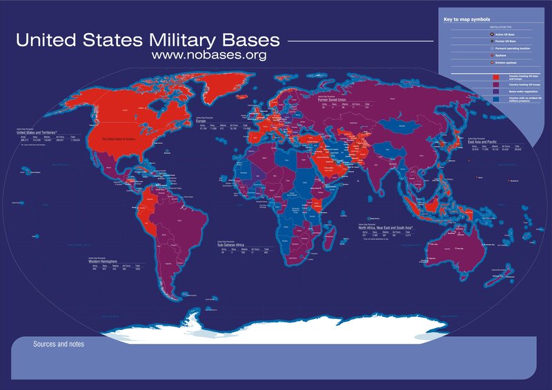 US Military Bases Map