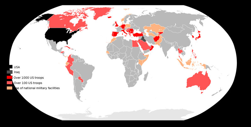 US military presence map