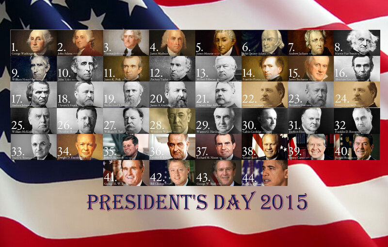 US Presidents Portrait Grid