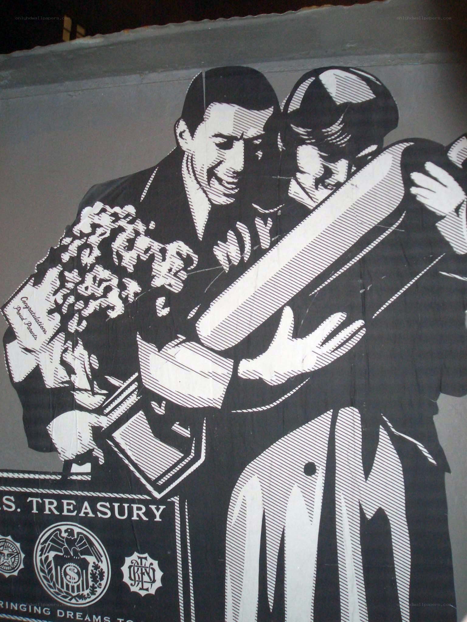 US Treasury mural artwork