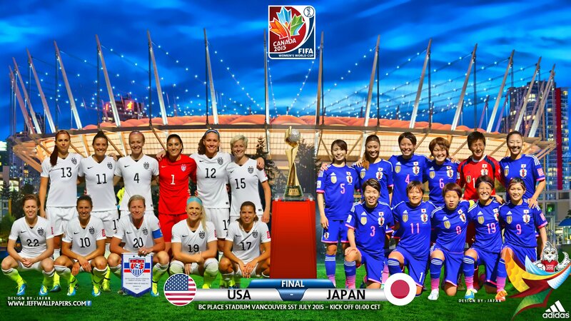 USA and Japan Women's Soccer Teams
