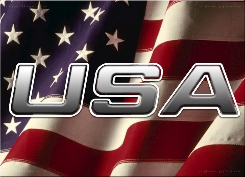 USA flag with text overlay