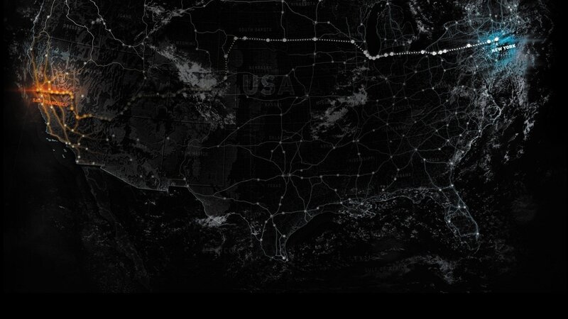 USA network map visualization