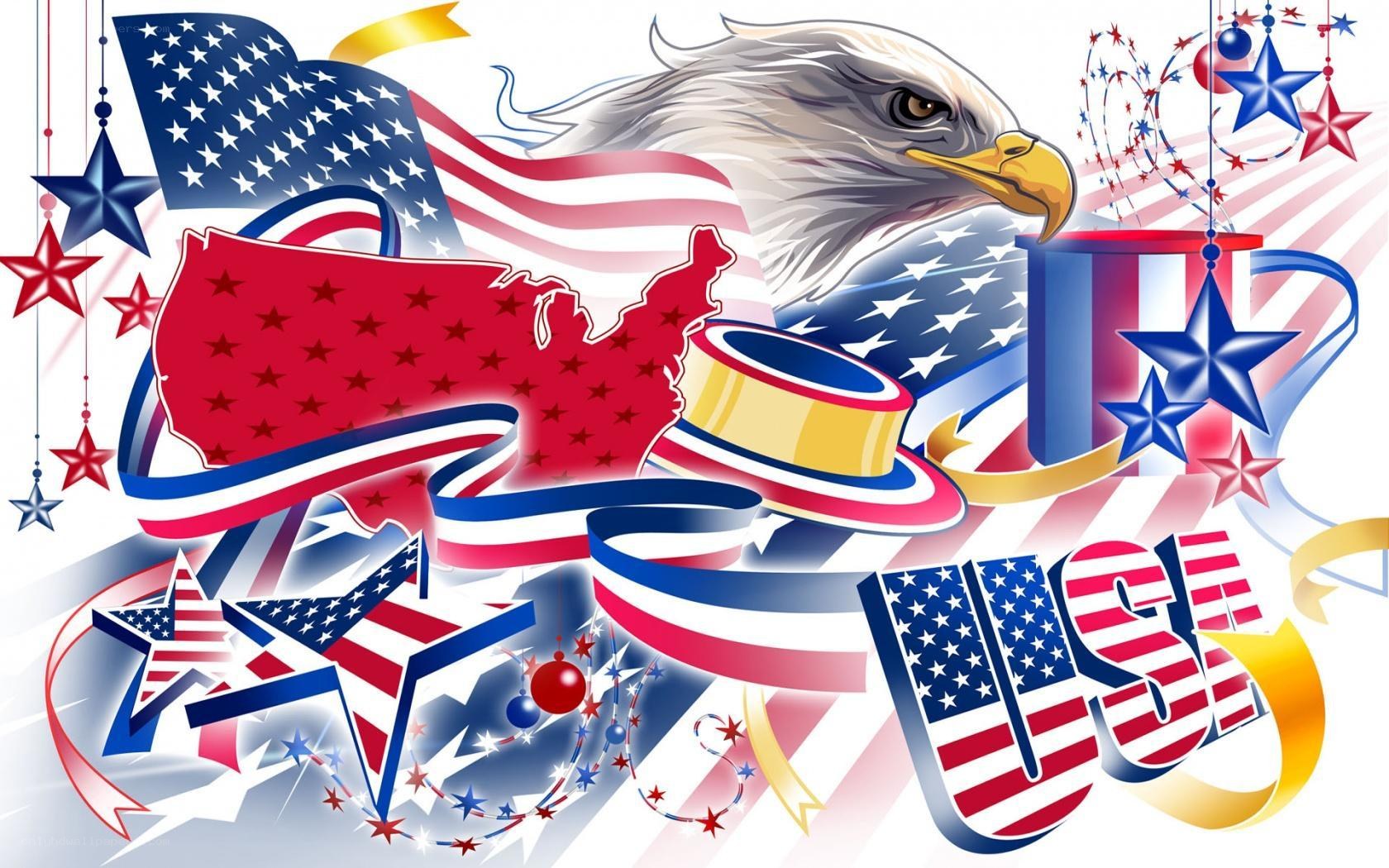 USA patriotic celebration