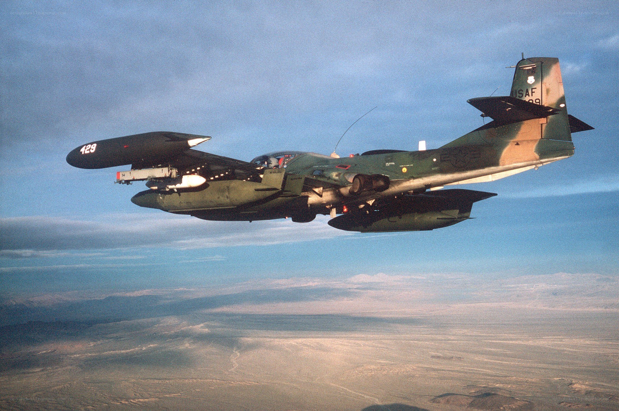 USAF aircraft in flight