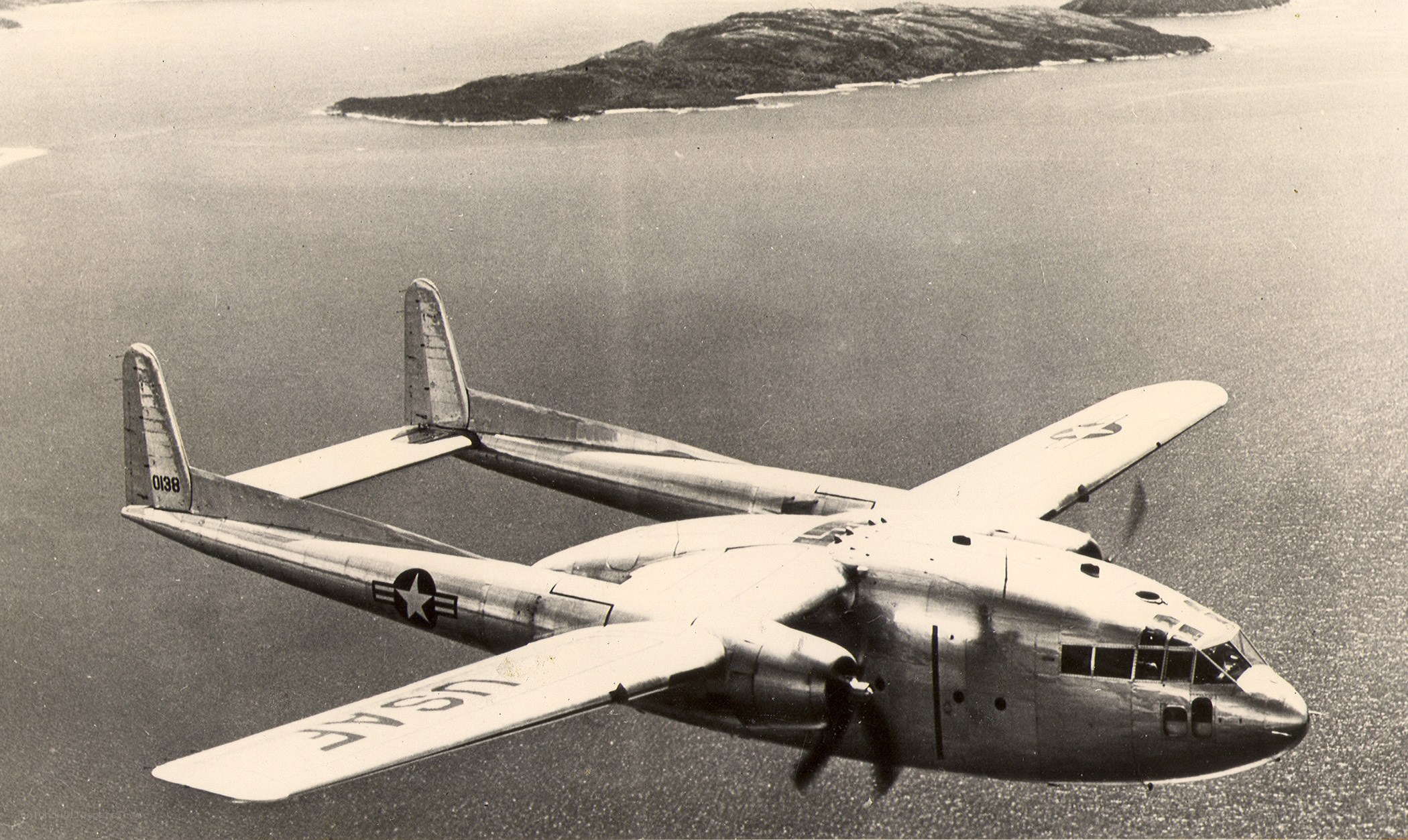USAF aircraft over water
