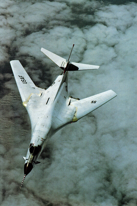 USAF bomber in flight