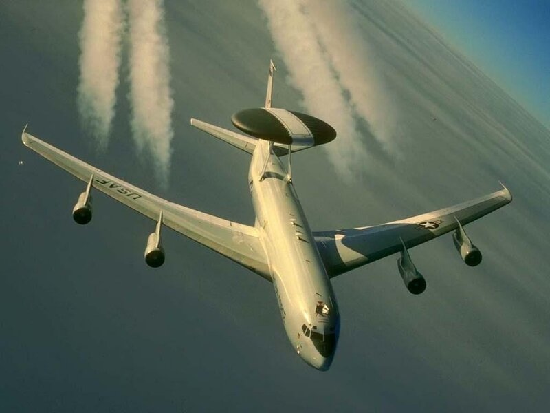 USAF E-3 Sentry in flight