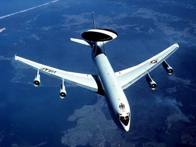 USAF E-3 Sentry in flight