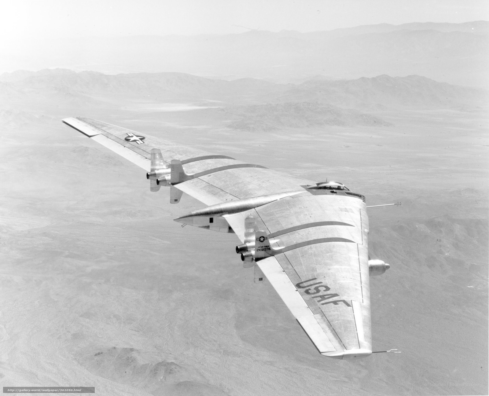 USAF experimental aircraft in flight