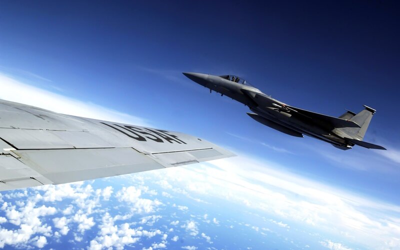 USAF Fighter Jet — Blue