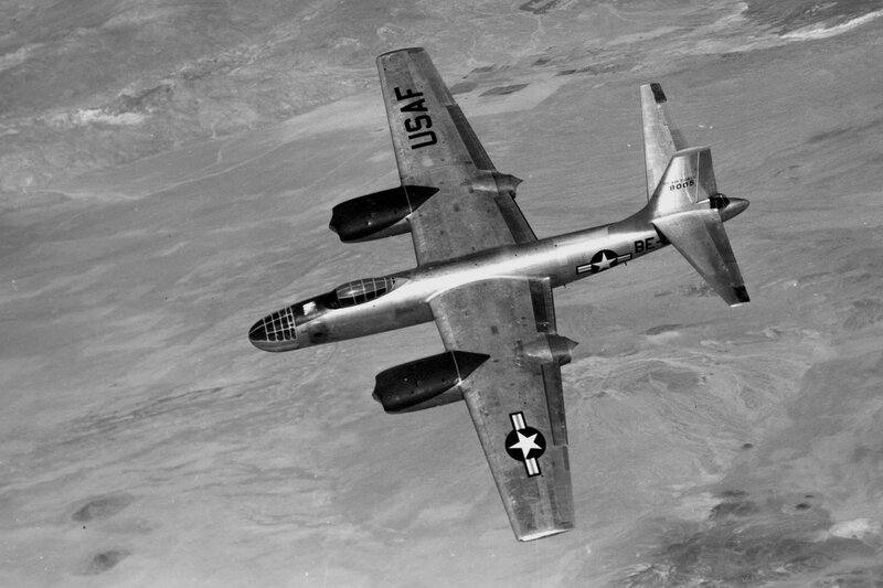 USAF Jet Aircraft — Black, Aerial