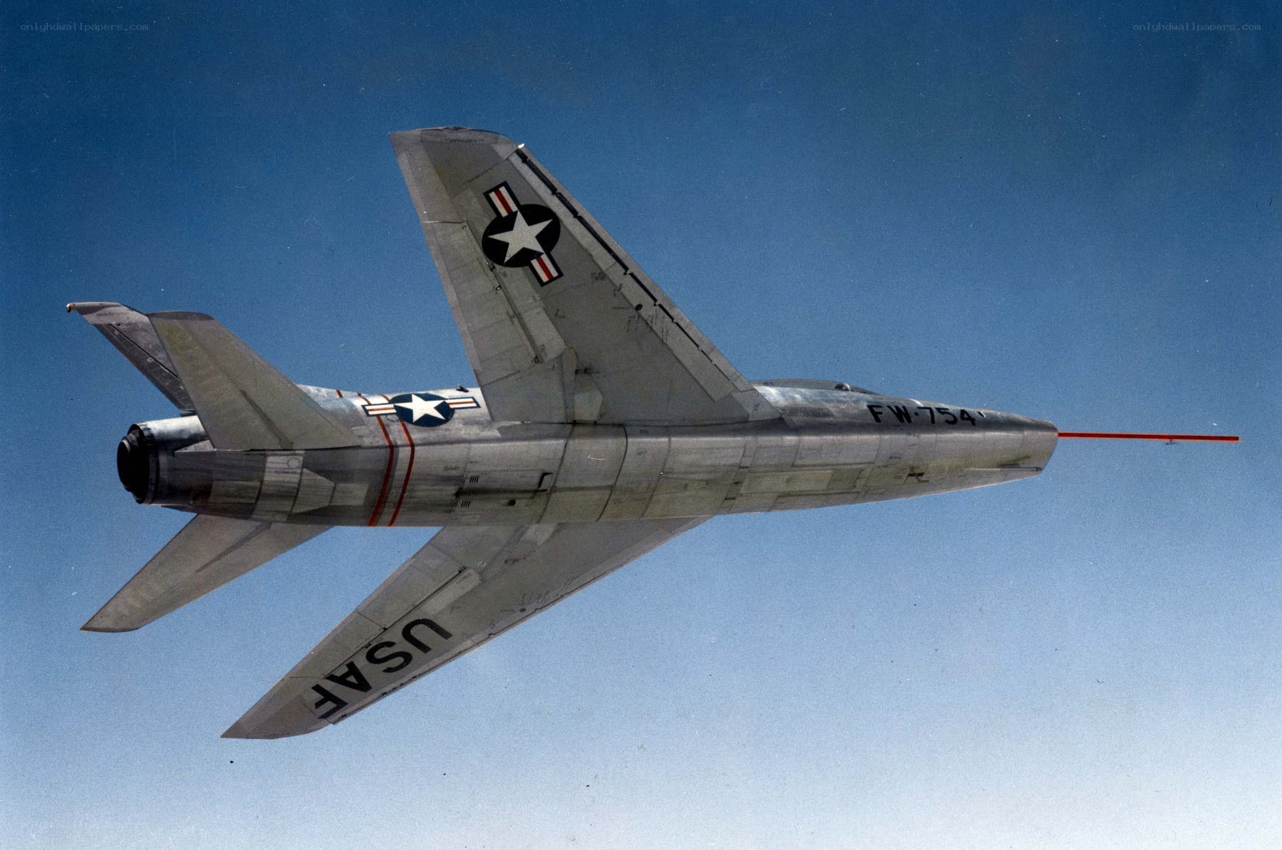 USAF jet in flight