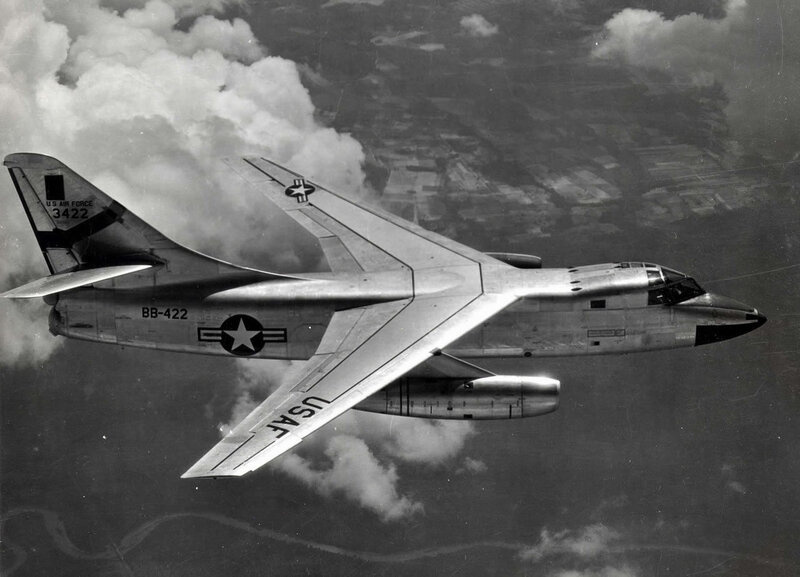 USAF jet in flight