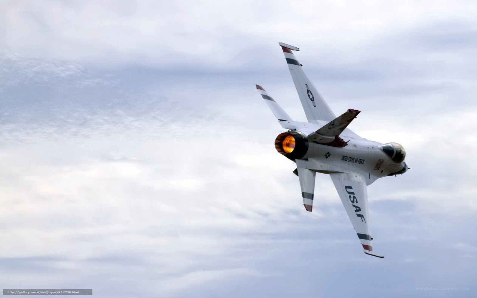 USAF jet in flight