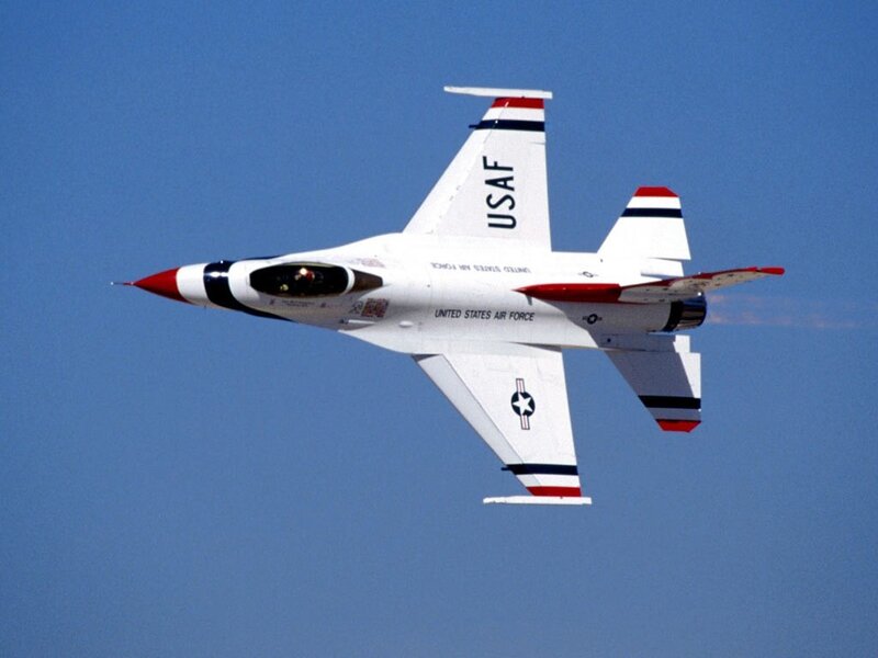 USAF Thunderbird Jet — Blue
