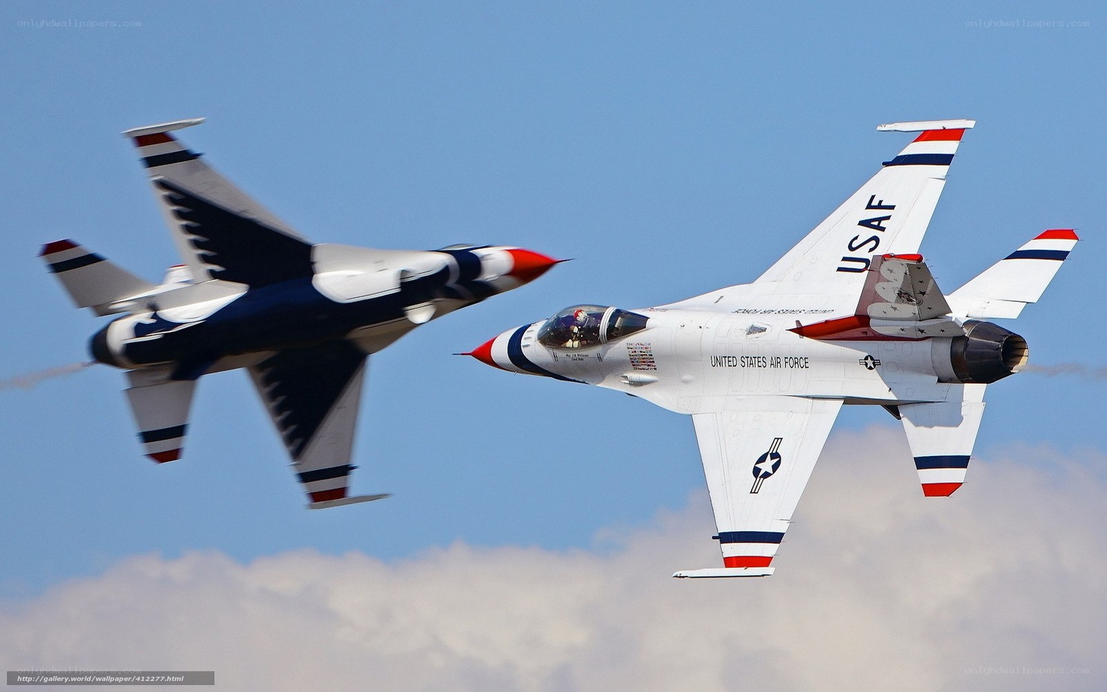 USAF Thunderbirds in flight