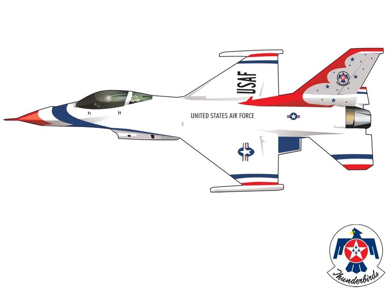 USAF Thunderbirds jet aircraft