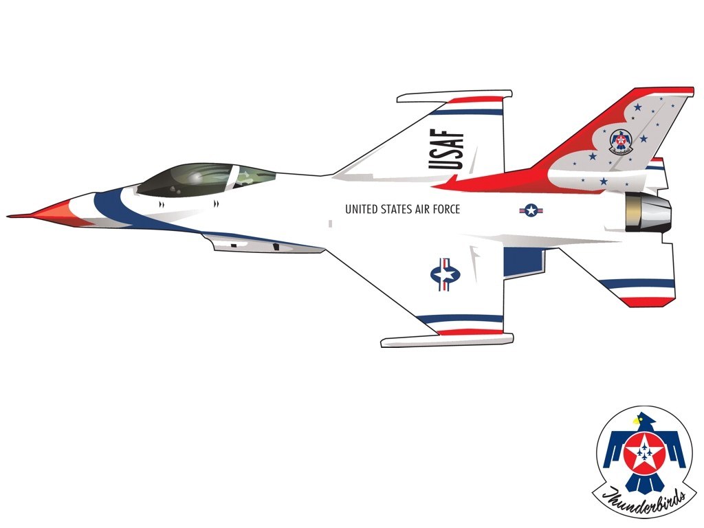 USAF Thunderbirds jet aircraft
