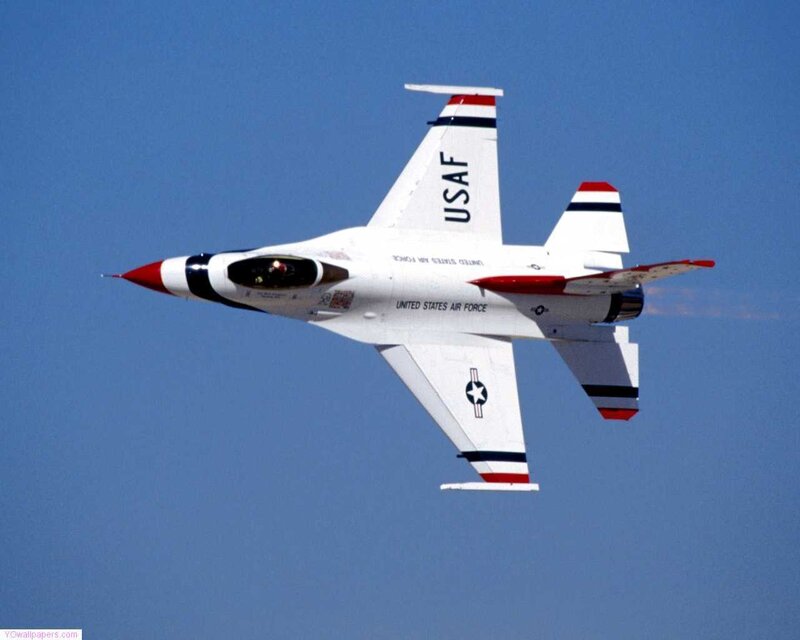 USAF Thunderbirds Jet — Blue, Dynamic