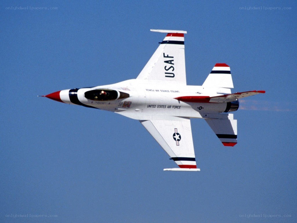 USAF Thunderbirds jet in flight