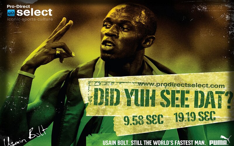 Usain Bolt in Green