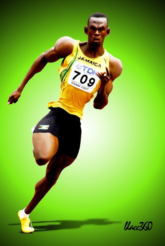 Usain Bolt running