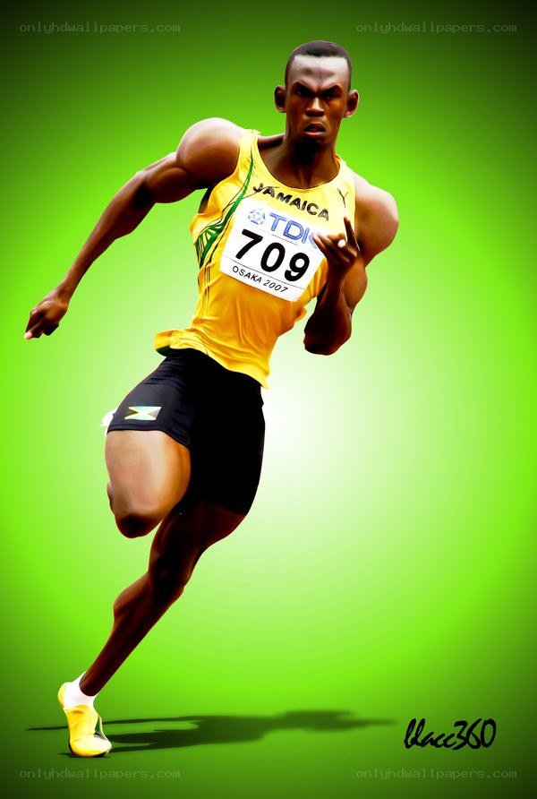 Usain Bolt running