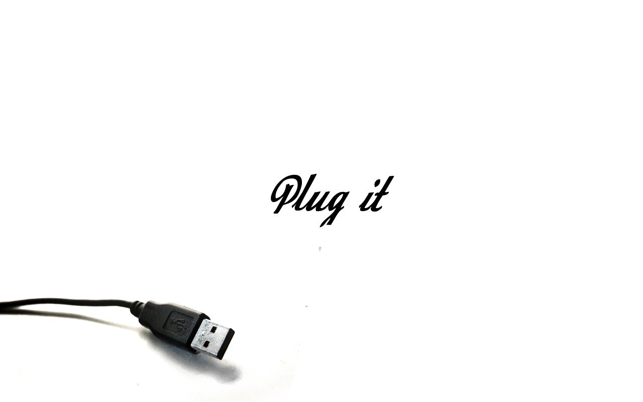 usb cable with plug it text