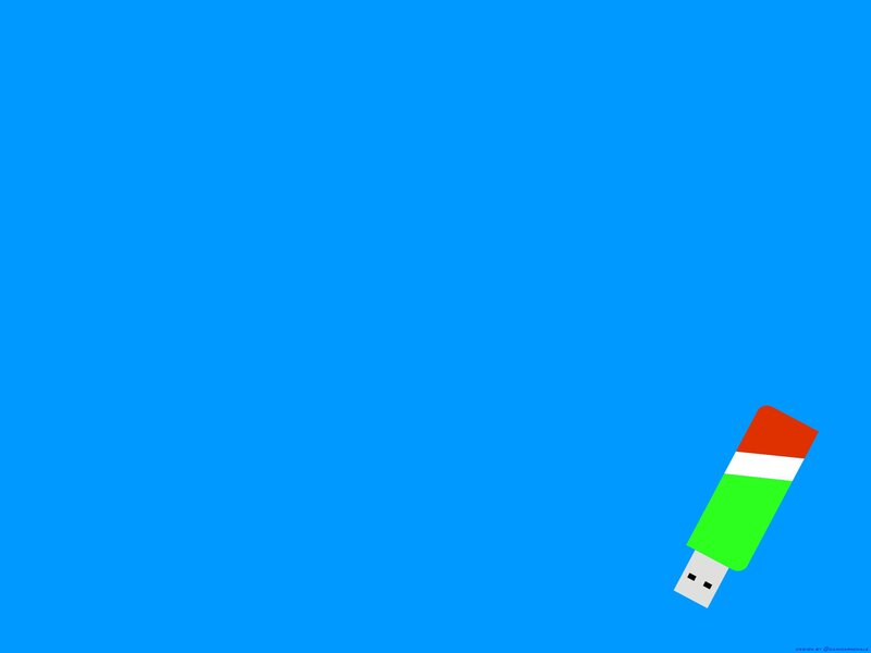 USB Flash Drive — Blue