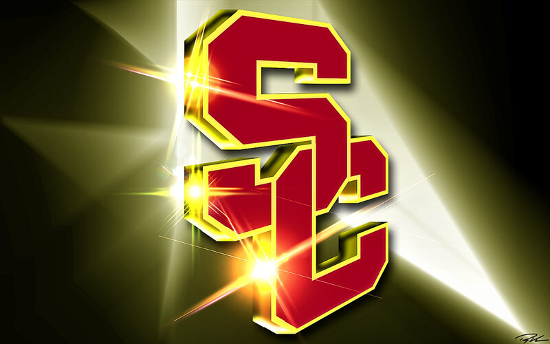USC Logo with Light Effects