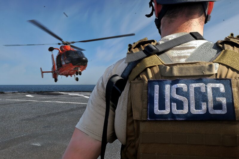 USCG Member on Deck