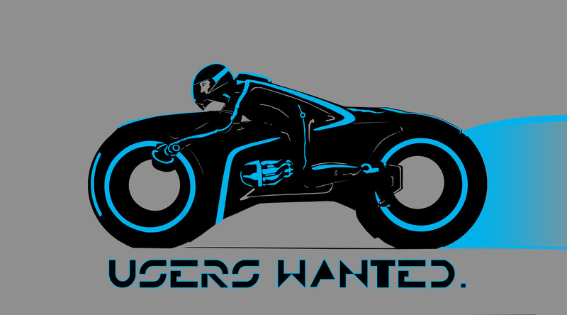 Users Wanted motorcycle art
