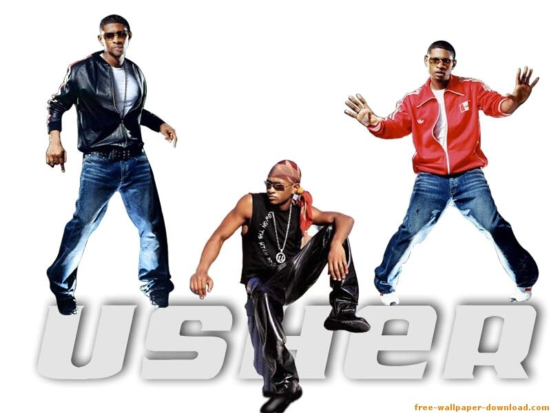Usher in different outfits