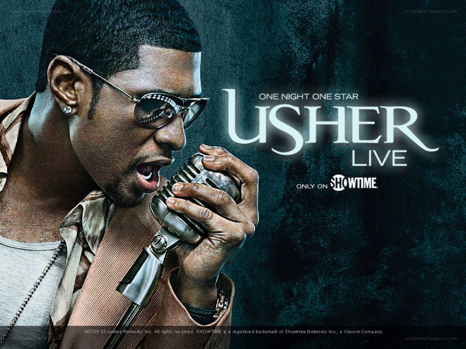 Usher live performance poster