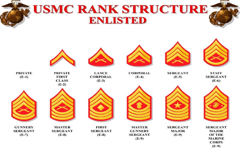 USMC Enlisted Rank Insignia