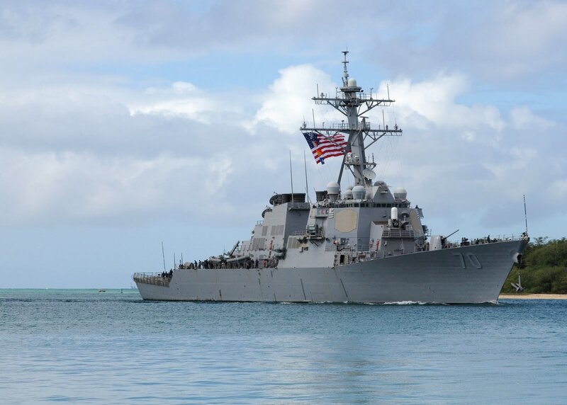 USS Arleigh Burke Destroyer — Gray, Calm