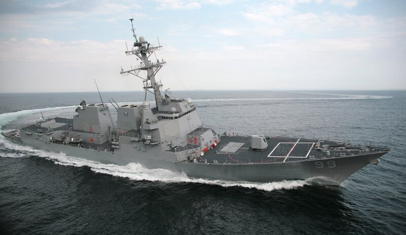 USS Arleigh Burke — Gray, Calm, Afternoon