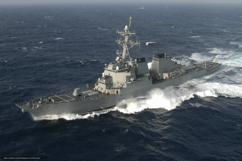 USS Arleigh Burke in open sea