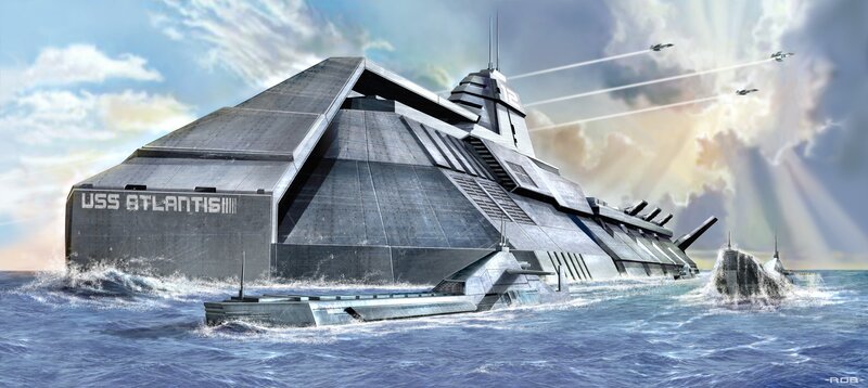 USS Atlantis battleship concept
