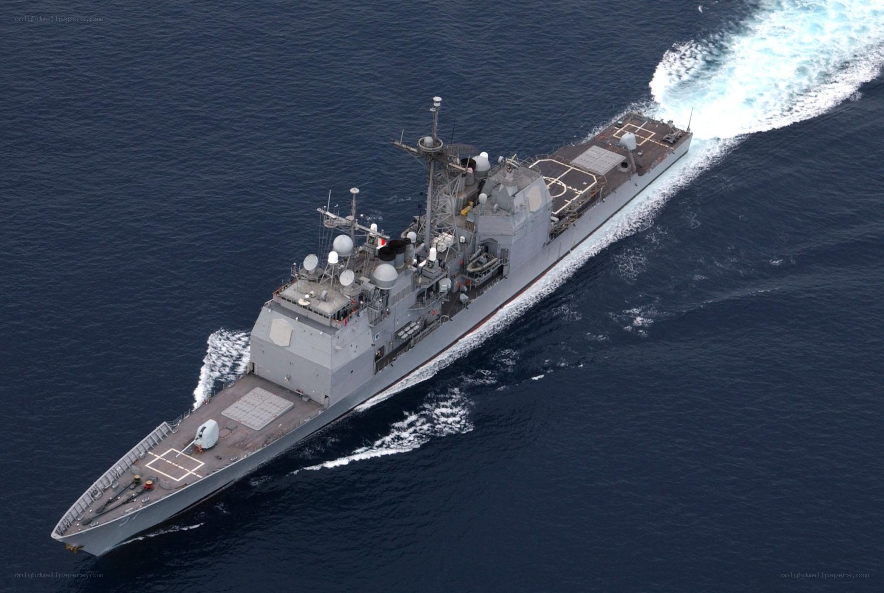 USS Chafee destroyer at sea