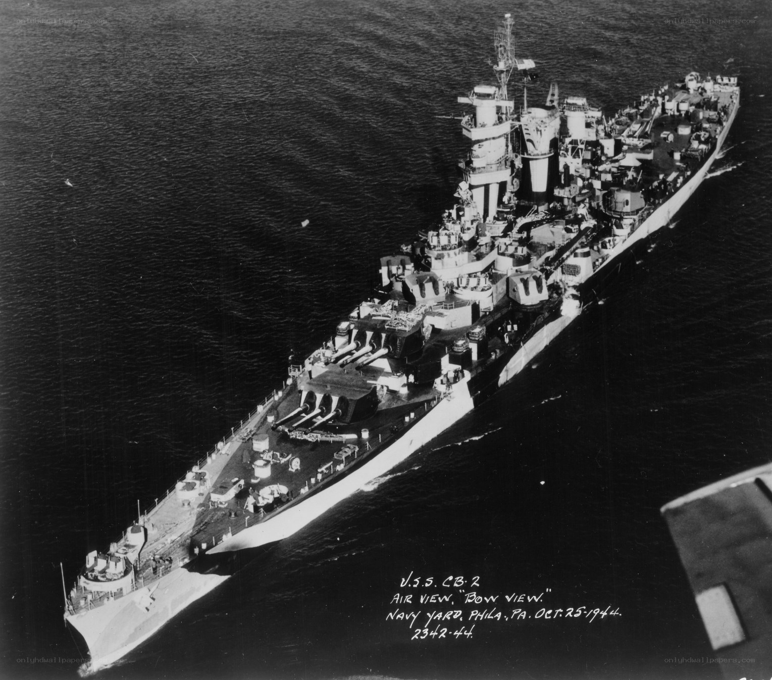 USS Cleveland from air